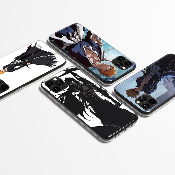 Art Kurosaki Ichigo Anime - Phone Case for iPhone 14 Plus,14 Pro Max,13 Pro Max,12 Mini,11,XR,X, SE and Samsung S22,S21,S20