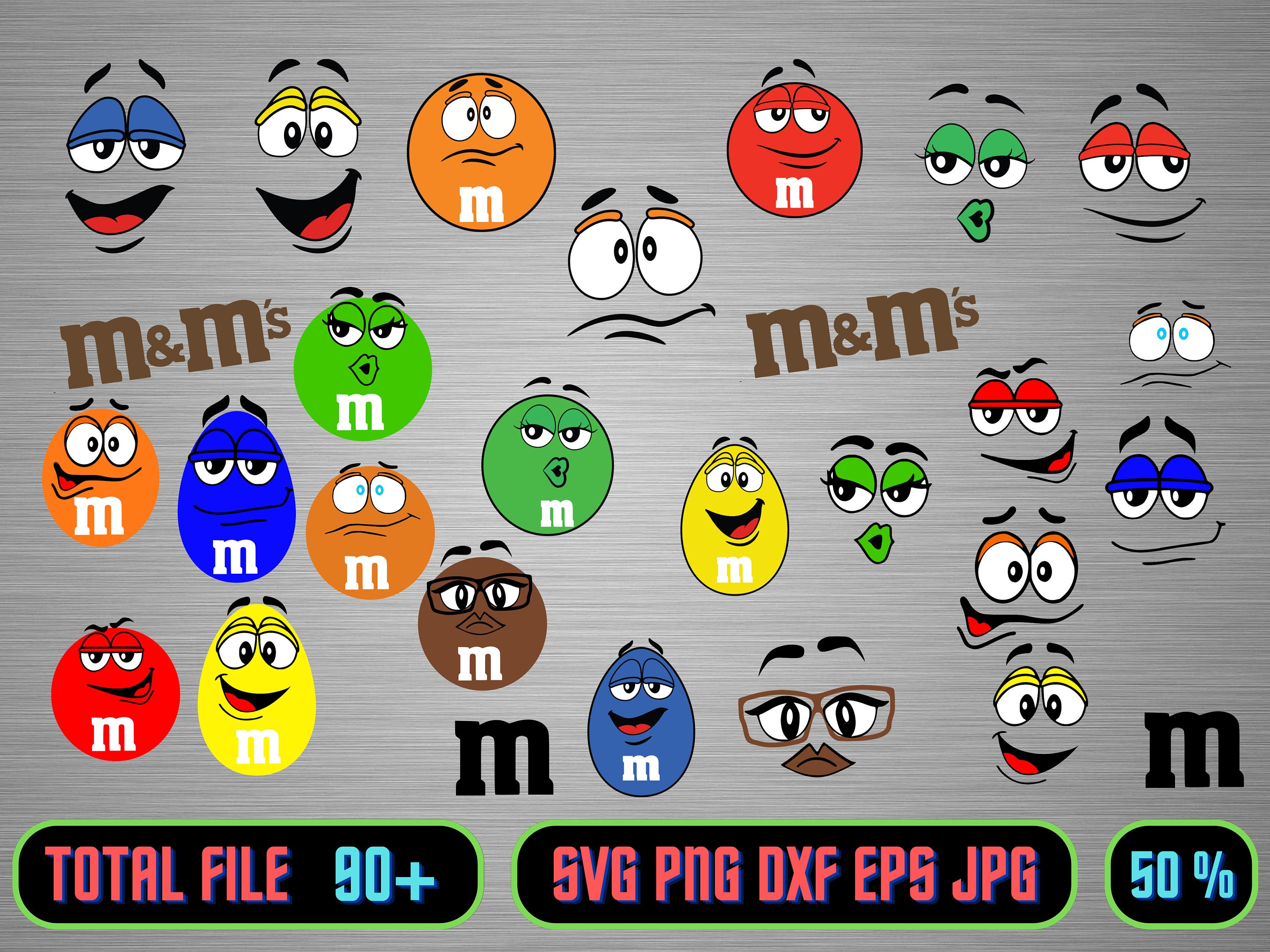 M&M Bundle SVG cut files - M&M Christmas SVG - Christmas SVG