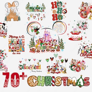 70+ Christmas Mouse And Friends PNG, Christmas Family, Christmas Friends Png, Christmas Cartoon Character Png, Merry Christmas Png