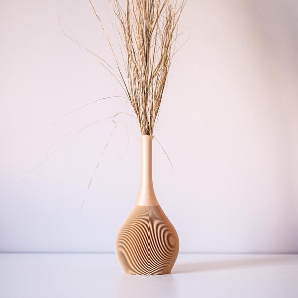 AQUALIS vase design pour fleur séchées ou stabilisées pour intérieur épuré ou minimaliste