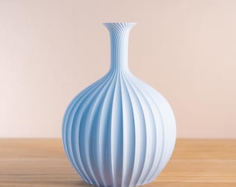 Azur vase à fleur ou vase a fleur séchées ou vase fabriqué main pour décoration maison, idée cadeau de fête des mères ou cadeau de pâques