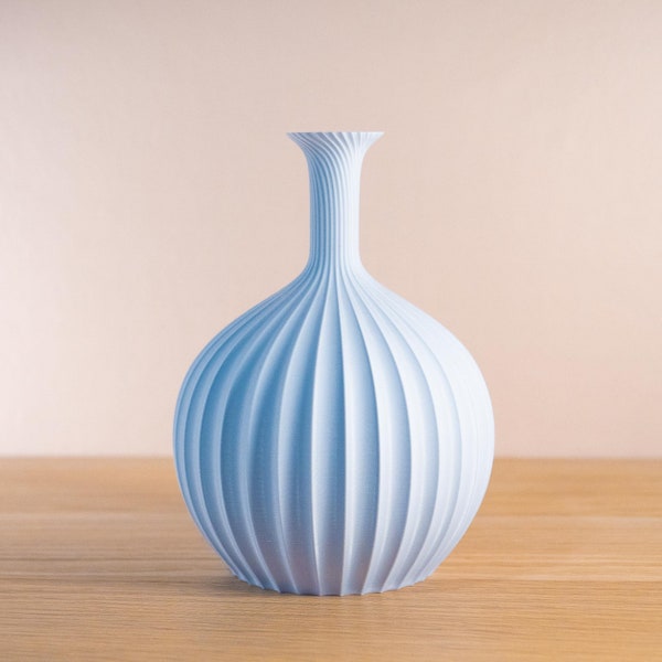 Azur vase à fleur ou vase a fleur séchées ou vase fabriqué main pour décoration maison, idée cadeau de fête des mères ou cadeau de pâques