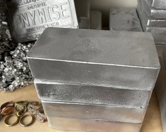 手鋳造アルミインゴット – 3.5kg (±9ポンド) – 鋳造金属、DIY、鋳物用ストック