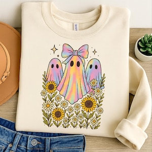 Iridescent Ghost PNG, Coquette Halloween Design, Iridescent Ghost Design, Halloween PNG, Girly Halloween Png, Cute Ghost Png, Pumpkin Png