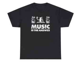 Vintage Retro Pop Art Music T-Shirt Dj Unisex T-Shirt Unisex Heavy Cotton Tee