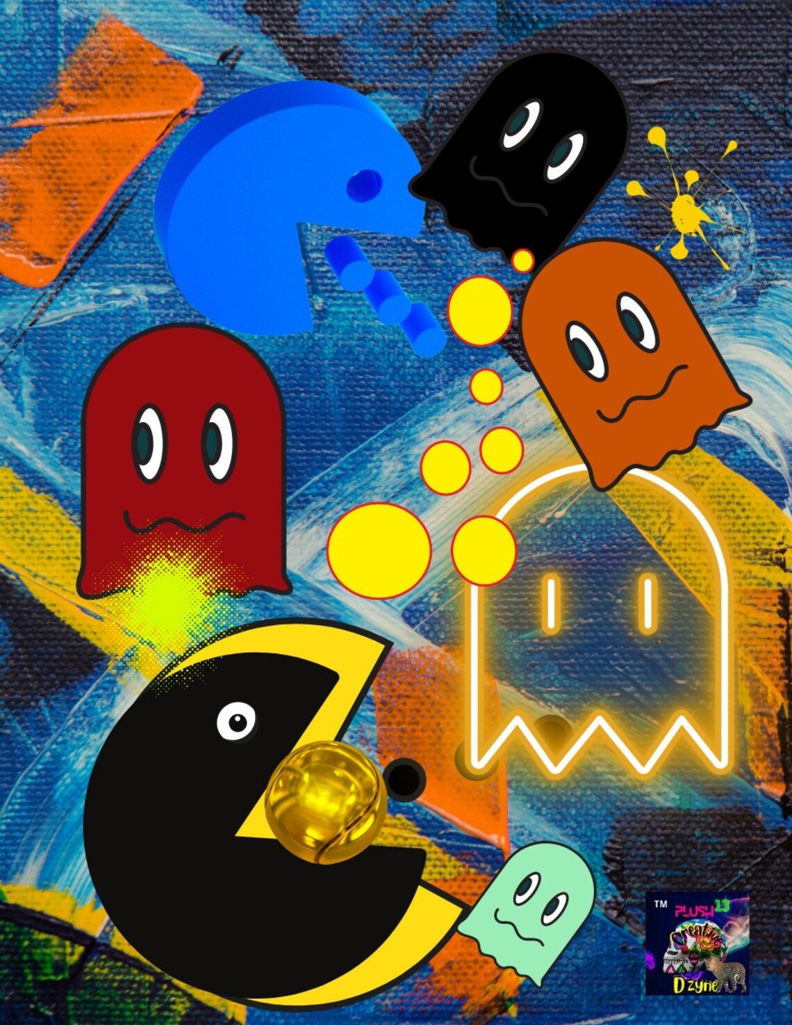 Pacman Printable - Etsy