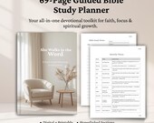 52-Week Bible Study Planner for Women - Year in the Bible, US Letter PDF
