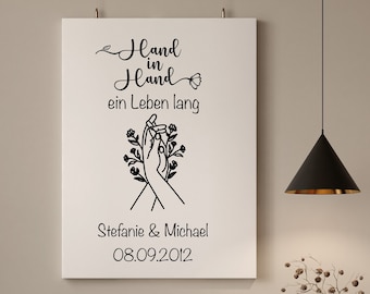 Wedding poster, personalized wedding gift, digital download, PDF