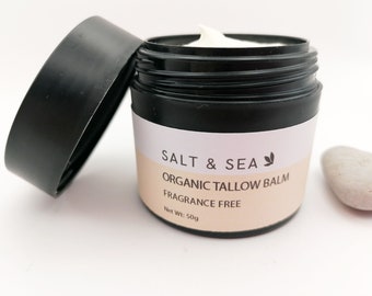 Fragrance Free Tallow Balm | 100% certified organic beef tallow | Natural Product | Locally Produced