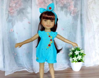 Outfit for Ruby Red Fashion Friends Doll, 14 inch: Jumpsuit with Hair Band, Fits Wellie Wishers and Glitter Girl
