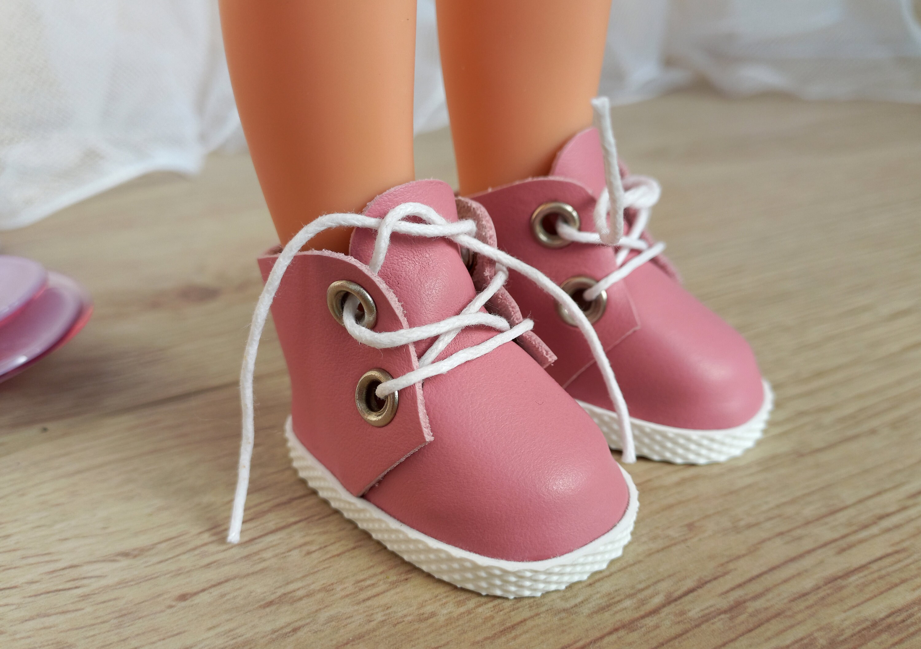 パオラ・レイナ用本革ドールシューズ、13インチドール用ブーツと衣装