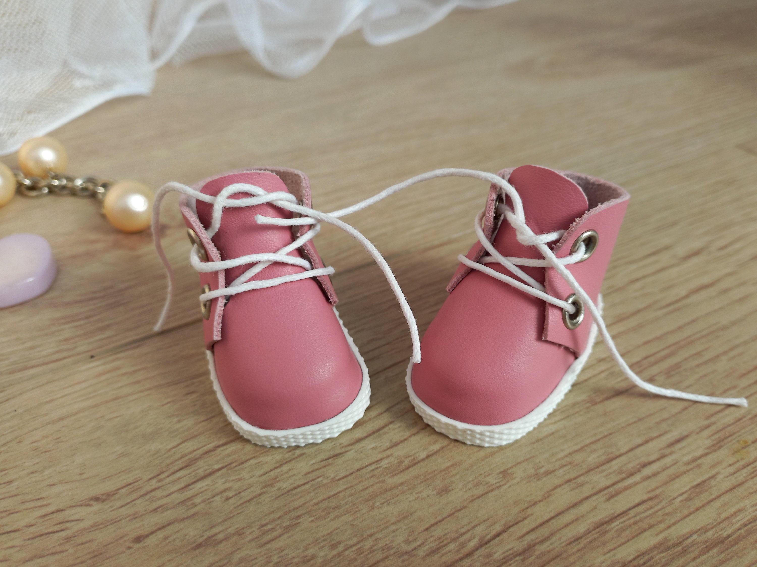 パオラ・レイナ用本革ドールシューズ、13インチドール用ブーツと衣装