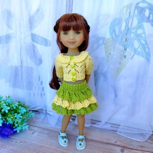 2-Piece Clothes Set for Ruby Red Fashion Friends Doll, RRFF Doll Clothes, 14 inch doll clothes, Summer Set for Doll, Wellie Wishers outfit