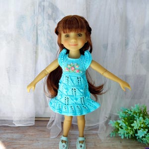 Blue Dream Dress for Ruby Red Fashion Friends dolls, clothes for 14.5 inch dolls, outfit for Ruby Red doll, Dress for Wellie Wishers dolls