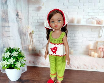 Clothes Set for Paola Reina Doll: Jumpsuit, Sandals and Headscarf
