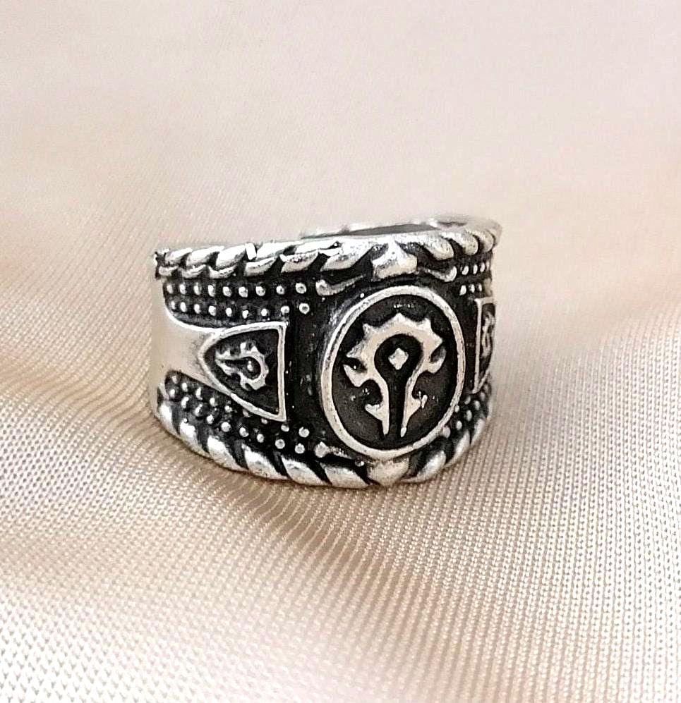 Steel Jewelry Horde Ring Wow World Of Warcraft Alliance Ring 2025