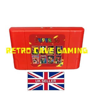 Super 64 bit retro 340 en 1 tarjeta de juego para la consola de videojuegos N64 Región NTSC gratis