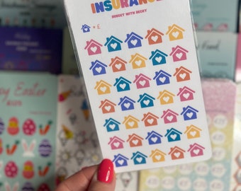 Home Insurance Tracker | Savings | Cash Envelope | Challenge | Cash Stuffing | Savings Challenge | Gift | Low Budget