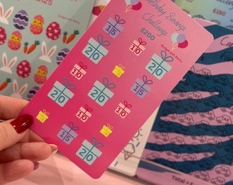 Birthday Savings Challenge | Savings | Cash Envelope | Challenge | Cash Stuffing | Savings Challenge | Gift | Low Budget