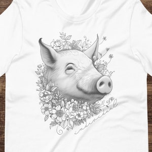 Pigs are individuals, vegan t-shirt, love all animals t-shirt for animal lovers, Animal Rights, Ethical Fashion, Boho Chic, Plant-Based
