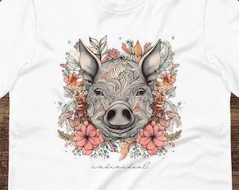 Pigs are individuals, vegan t-shirt, love all animals t-shirt for animal lovers, Animal Rights, Ethical Fashion, Boho Chic, Plant-Based