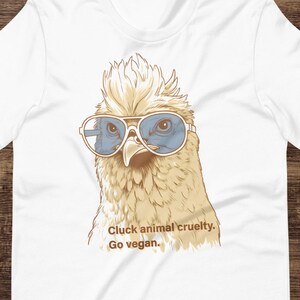 Cluck Animal Cruelty, Vegan Chicken Shirt, Cute and Trendy, Boho Art, Animal Rights, Veganism, Gift