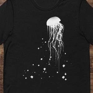 Jellyfish Tee, Ocean Lover Shirt, Marine Life Enthusiast, Sea Creatures, Unique Gift, Minimalist Design