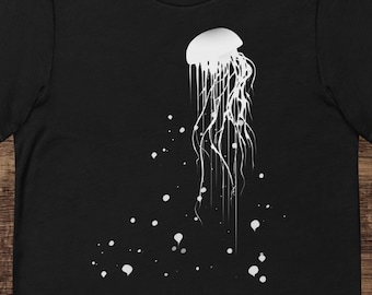 Jellyfish Tee, Ocean Lover Shirt, Marine Life Enthusiast, Sea Creatures, Unique Gift, Minimalist Design