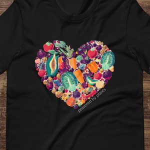 Powered By Plants Tee, vegan t-shirt, plant-based lifestyle, vegan gift, vegetable t-shirt, vegan awareness, vegan style