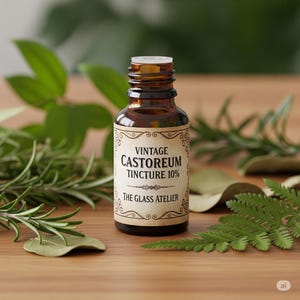 Castoreum Extract Tincture, Castoreum Essential Oil, Natural Ingredient for Perfumery, Vintage dry canadian Castor glands
