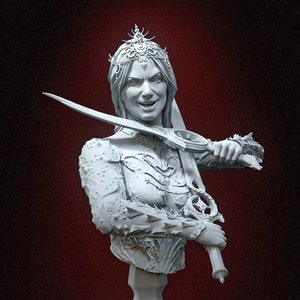 Orin Bust 3D Printed | Gift For Gamer | DnD | BG3 Figure | Handmade Gift | Hand Painted
