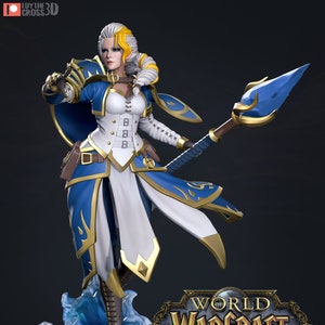 Jaina Statue 3D Printed | WoW | Gift For Gamer | Handmade Gift | Hand Painted | WoW Figure