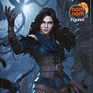 Yennefer Statue 3D Printed | Gift For Gamer | Handmade Gift | Resin Figure | Hand Painted