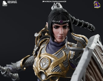Shadowheart Statue 3D Printed | Gift For Gamer | Handmade Gift | BG3 Figure | DND | Hand Painted