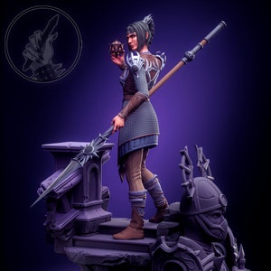 Shadowheart Statue 3D Printed | Gift For Gamer | Hand Painted | DnD | BG3 Figure | Handmade Gift