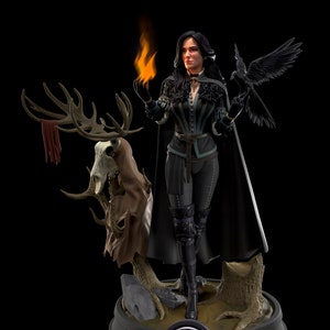 Yennefer Statue 3D Printed | Gift For Gamer | Handmade Gift | Resin Figure | Hand Painted