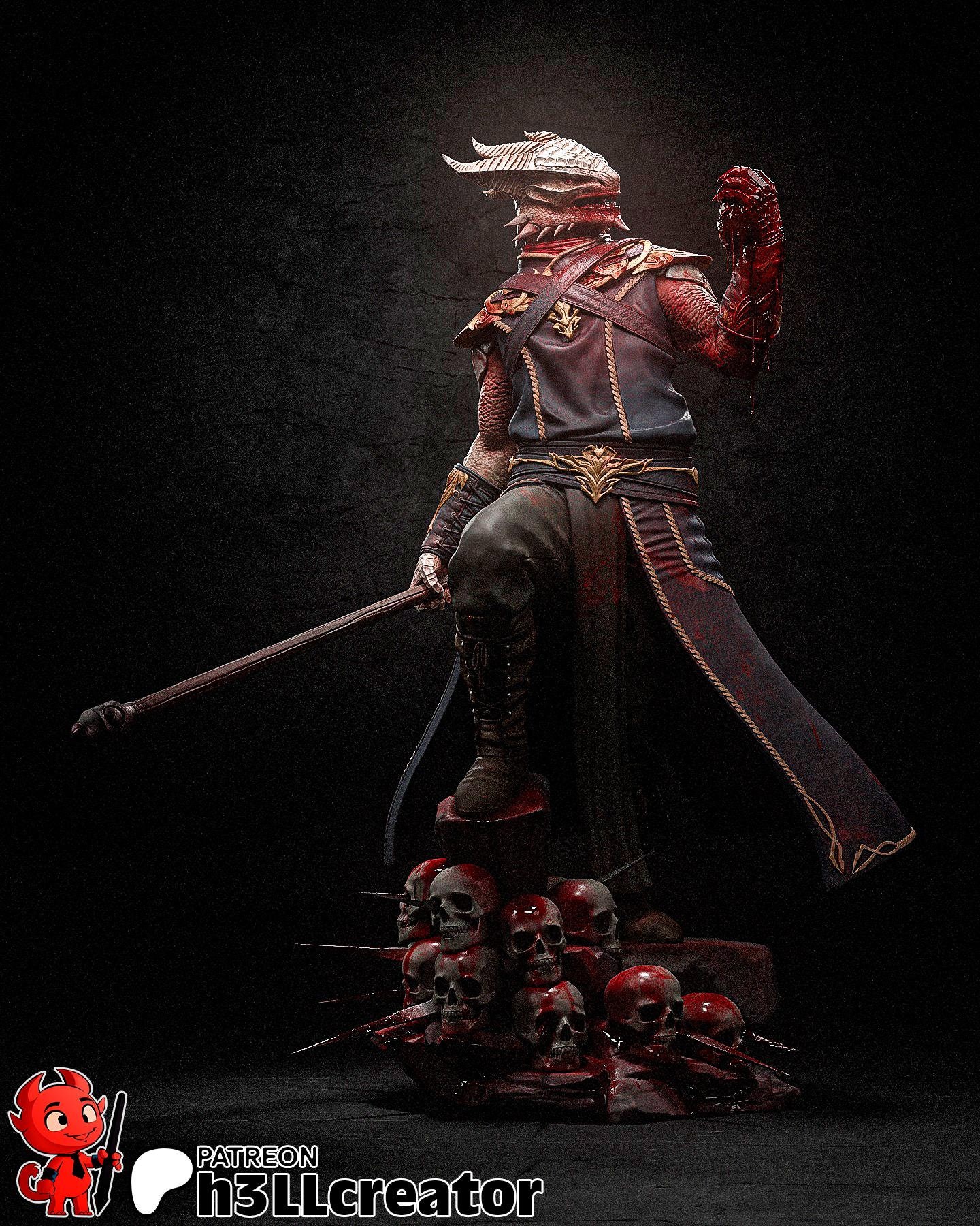 バルダーズ ゲー Baldurs Gate 3 未塗装 未組み立て フィギュア