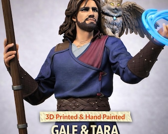 Gale And Tara Statue 3D Printed | Gift For Gamer | DND | BG3 Figure | Handmade Gift | Hand Painted
