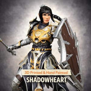 Shadowheart 3D Gedruckte Statue | Geschenk für Gamer | Handgefertigtes Geschenk | BG3 Figur | DND | Handbemalt