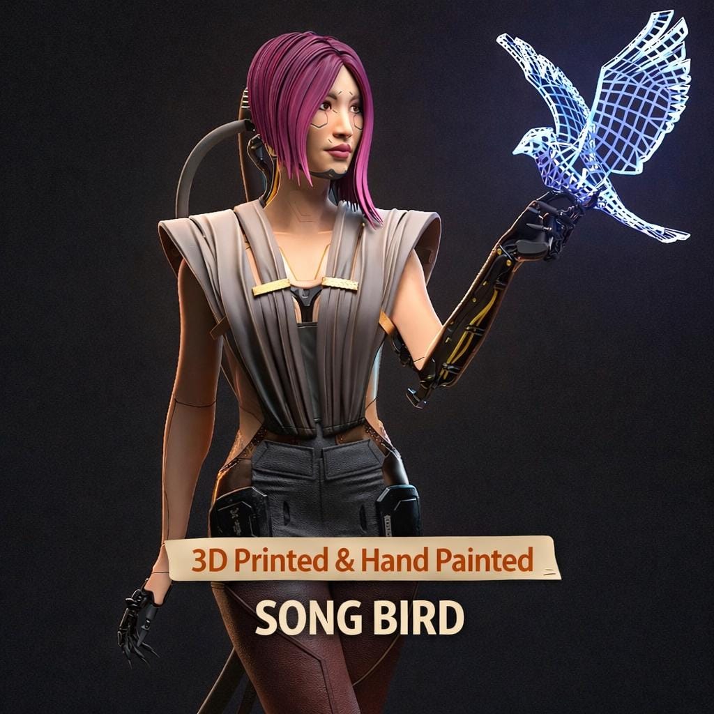Songbird statue cyberpunk - Etsy 日本