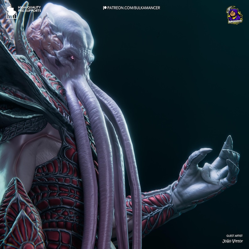 The Emperor Statue 3D Printed Gift for Gamer BG3 Statue Handmade Gift