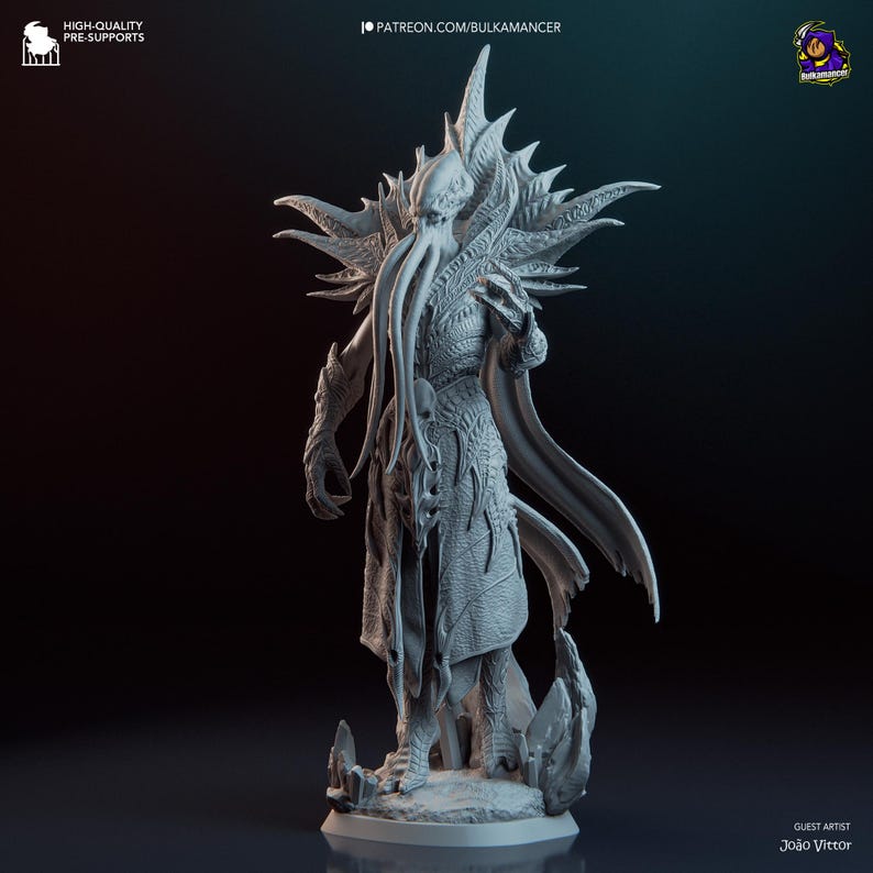 The Emperor Statue 3D Printed Gift for Gamer BG3 Statue Handmade Gift