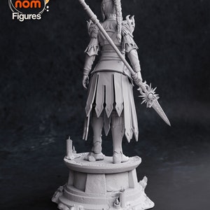 Baldur's Gate 3 Shadowheart Statua stampata in 3D / Regalo per giocatori / Regalo fatto a mano / Figura BG3 / DND / Dipinto a mano immagine 4