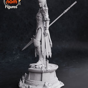 Baldur's Gate 3 Shadowheart Statua stampata in 3D / Regalo per giocatori / Regalo fatto a mano / Figura BG3 / DND / Dipinto a mano immagine 3