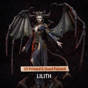 Lilith Statue 3D Gedruckt | Geschenk für Gamer | Resin Figur | Handbemalt