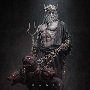 Hades Statue 3D Printed | Greek Mythology | Gift For Gamer | Resin Figure | Handmade Gift | Hand Painted