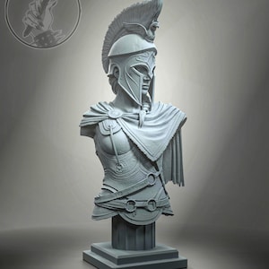 Kassandra Bust 3D Printed | Gift For Gamer | Hand Painted | Odyssey | AC Figure | Handmade Gift