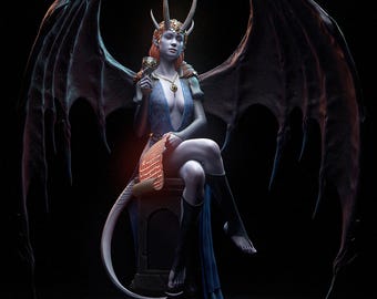 Mizora Statue 3D Printed | Gift for Gamer | Dnd | BG3 Figure