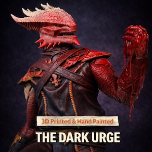 The Dark Urge Statue 3D Gedruckt | Geschenk für Gamer | BG3 Figur | Handgefertigtes Geschenk | Handbemalt