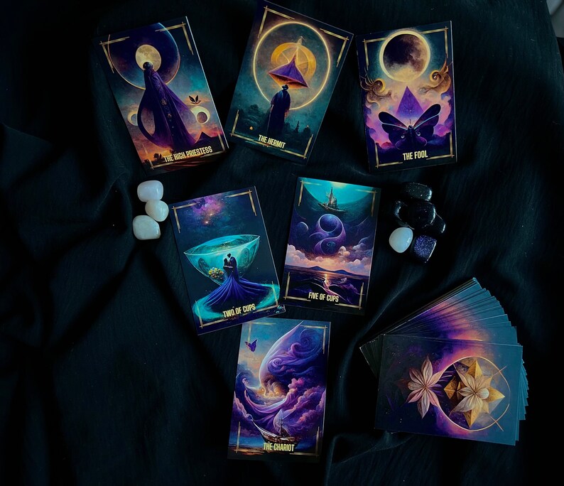 Tarot Deck 78 Tarot Cards Tarot Deck Guidebook Tarot Etsy